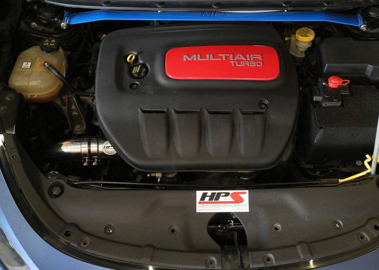 HPS Performance Black Cold Air Intake for 2013-2014 Dodge Dart 1.4L Turbo-Air Intake Systems-BuildFastCar-837-576WB
