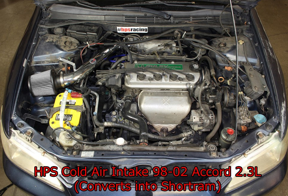 HPS Performance Black Cold Air Intake for 1998-2002 Honda Accord 2.3L DX EX LX VP SE-Air Intake Systems-BuildFastCar-837-579WB