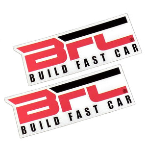 Build Fast Car Logo Vinyl Flex Decals Stickers 84-1001-BFC