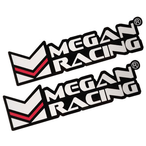 Megan Racing Logo Vinyl Flex Decals Stickers 84-1003-MEGAN