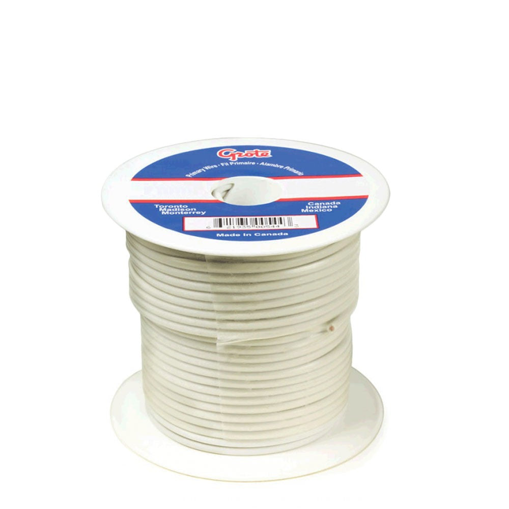 Grote 87-7007 100FT White General Purpose Thermo Plastic Wire BFC-WIRE-14GA100-WH