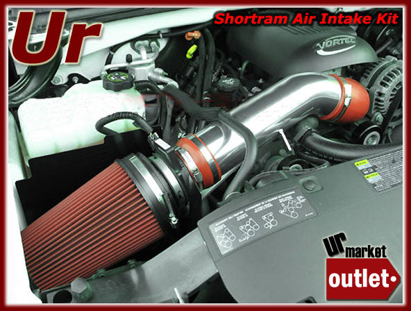 High Flow Cold Air Intake Kit+Heat Shield Green Filter For Cadillac Escalade/EXT-Performance-BuildFastCar