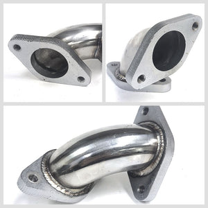 Universal 35/38mm 90Degree Wastegate Elbow Extension Relocator Adapter Pipe Tube