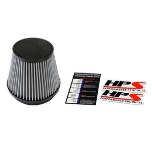 HPS-4303 Woven Cotton 6" Cone Air Filter+Velocity Stack