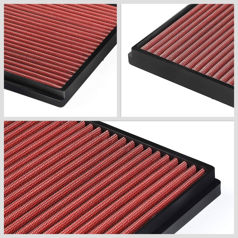 Red High Flow OE Style Drop-In Panel Cabin Air Filter For Acura/Honda Odyssey-Interior-BuildFastCar