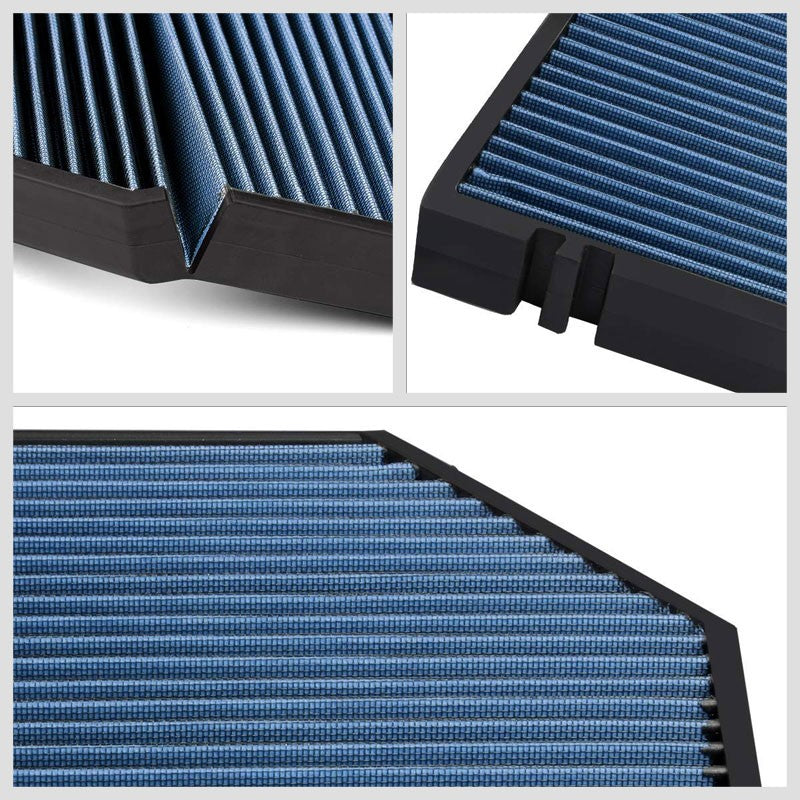 Blue High Flow OE Style Drop-In Panel Cabin Air Filter For Audi Q5/Porsche Macan-Interior-BuildFastCar