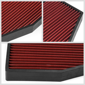 Red High Flow OE Style Drop-In Panel Cabin Air Filter For Audi/Volkswagen R32-Interior-BuildFastCar