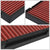 Red High Flow OE Style Drop-In Panel Cabin Air Filter For 11-16 Honda CR-Z-Performance-BuildFastCar