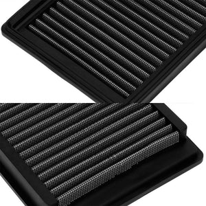 Black High Flow Cotton Washable Drop-In Panel Air Filter For 10-14 VW Golf 2.5L-Performance-BuildFastCar