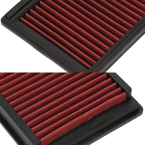 Red High Flow Washable/Reusable Drop-In Panel Air Filter For 10-14 VW Golf 2.5L-Performance-BuildFastCar