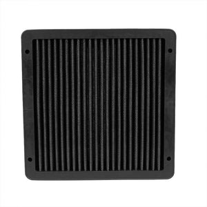 Black High Flow Performance Washable Drop-In Panel Air Filter For 02-07 Lancer-Performance-BuildFastCar