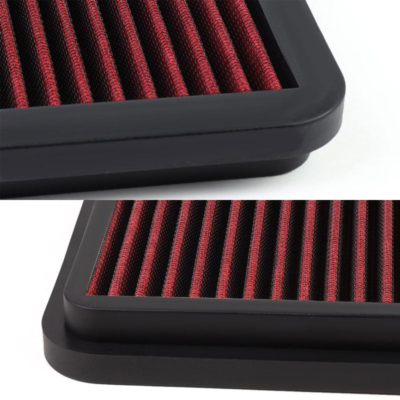 Red High Flow Cotton OE Style Drop-In Panel Air Filter For 03-08 4Runner 4.7L V8-Performance-BuildFastCar