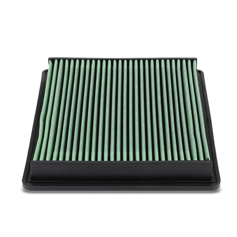Green High Flow Washable/Reusable Drop-In Panel Air Filter For 08-14 Avenger-Performance-BuildFastCar