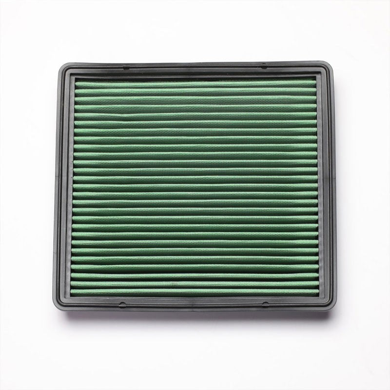 Green High Flow Washable/Reusable Drop-In Panel Air Filter For 08-14 Avenger-Performance-BuildFastCar