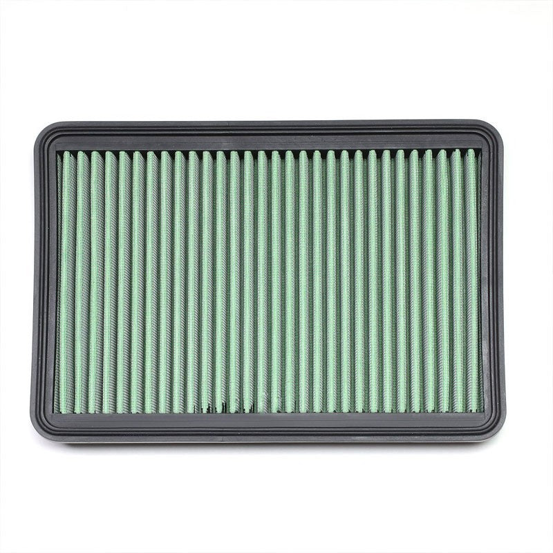 Green High Flow Direct Replacement Drop-In Panel Air Filter For 05-09 Tucson-Performance-BuildFastCar