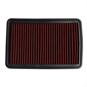 Red High Flow Cotton Washable/Reusable Drop-In Panel Air Filter For 05-09 Tucson-Performance-BuildFastCar