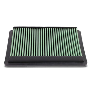 Green High Flow Wash/Reusable OE Drop-In Panel Air Filter For 08-12 Accord V6-Performance-BuildFastCar