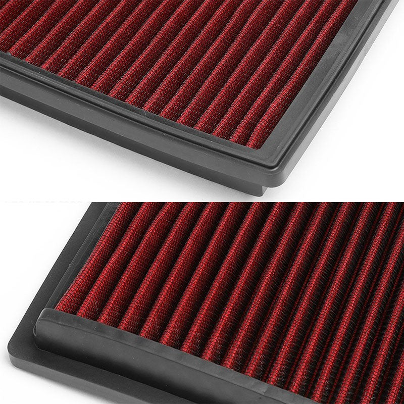 Red High Flow Cotton OE Style Drop-In Panel Air Filter For 12-17 Sonic 1.8L 1.4T-Performance-BuildFastCar