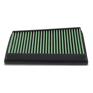 Green High Flow Replacement OE Drop-In Panel Air Filter For 11-15 Renault Koleos-Performance-BuildFastCar