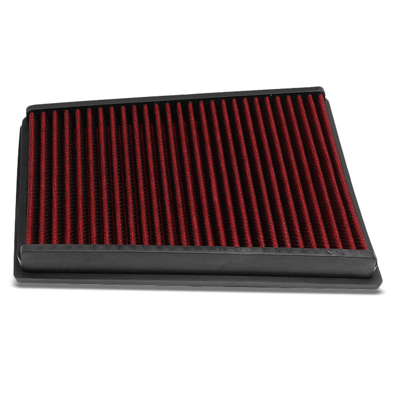 Red High Flow Cotton OE Style Drop-In Panel Air Filter For 07-13 Nissan Qashqai-Performance-BuildFastCar