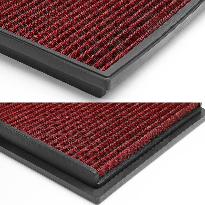 Red High Flow Cotton OE Style Drop-In Panel Air Filter For 10-17 4Runner 4.0L-Performance-BuildFastCar