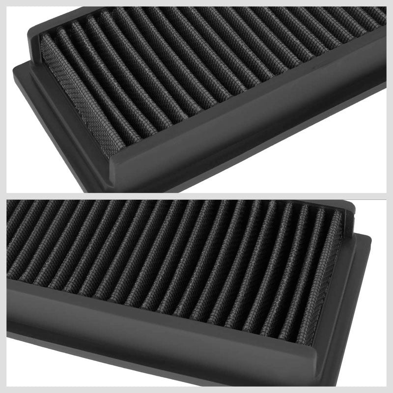 Black High Flow Cotton OE Style DropIn Dry Panel Air Filter For 04-07 Citroen C4-Performance-BuildFastCar