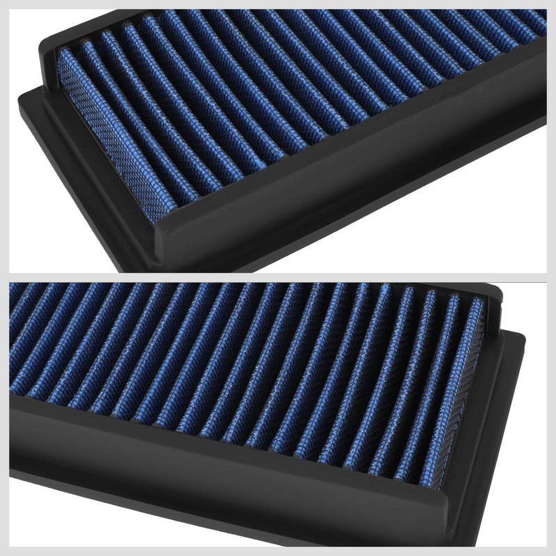 Blue High Flow Cotton OE Style Drop-In Dry Panel Air Filter For Citroen Berlingo-Performance-BuildFastCar