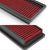 Red High Flow Cotton Wash/Reusable Drop-In Panel Air Filter For 04-12 Citroen C4-Performance-BuildFastCar