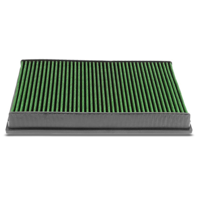Green High Flow Cotton Washable Drop-In Panel Air Filter For 12-17 Passat 3.6L-Performance-BuildFastCar