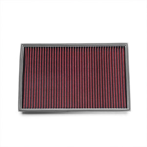 Red High Flow Cotton OE Style Drop-In Panel Air Filter For 12-17 Passat 3.6L-Performance-BuildFastCar
