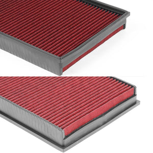 Red High Flow Cotton OE Style Drop-In Panel Air Filter For 12-17 Passat 3.6L-Performance-BuildFastCar