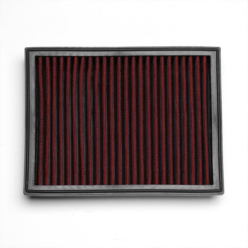 Red High Flow Washable/Reusable Drop-In Panel Air Filter For 04-11 Benz A200-Performance-BuildFastCar