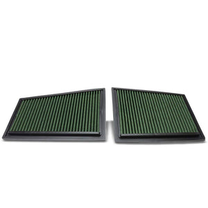 Green High Flow Performance Drop-In Panel Air Filter For Benz 07-09 E320 Diesel-Performance-BuildFastCar