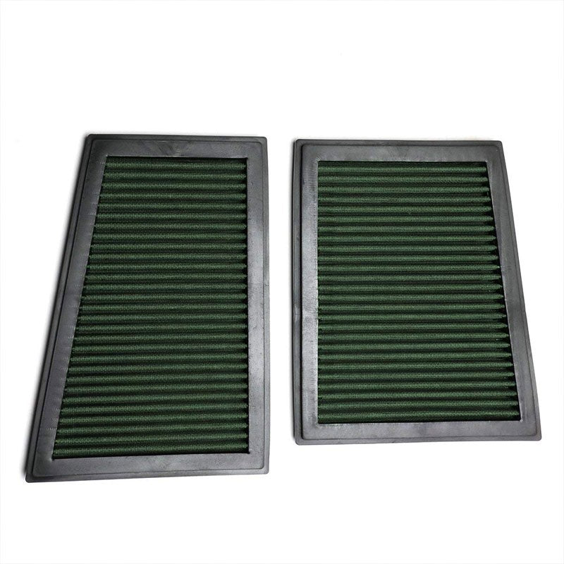 Green High Flow Performance Drop-In Panel Air Filter For Benz 07-09 E320 Diesel-Performance-BuildFastCar