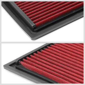 Red High Flow Washable OE Drop-In Panel Air Filter For Benz 10-13 R350 Diesel-Performance-BuildFastCar