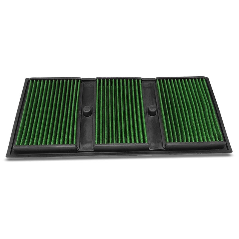 Green High Flow Cotton OE Style Drop-In Panel Air Filter For 12-16 Benz E350-Performance-BuildFastCar