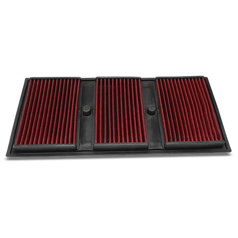 Red High Flow Performance Washable Drop-In Panel Air Filter For 12-16 Benz E350-Performance-BuildFastCar