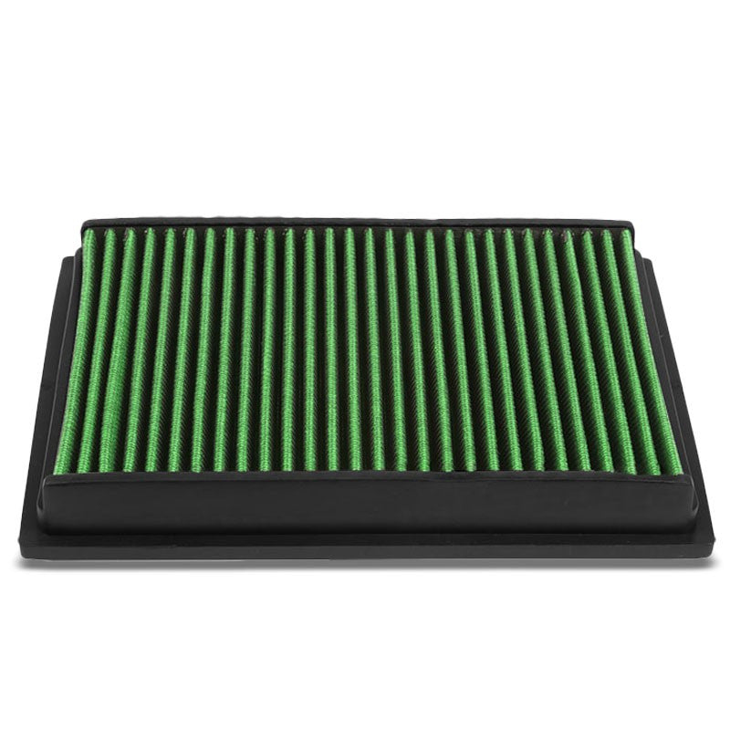 Green High Flow Cotton Gauze Drop-In Panel Air Filter For 10-11 Peugeot 307-Performance-BuildFastCar