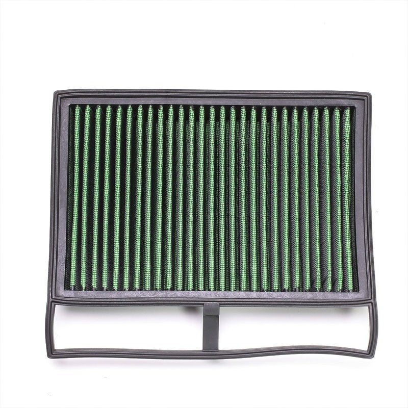 Green High Flow Cotton Wash/Reusable Drop-In Panel Air Filter For 05-17 SL65 AMG-Performance-BuildFastCar