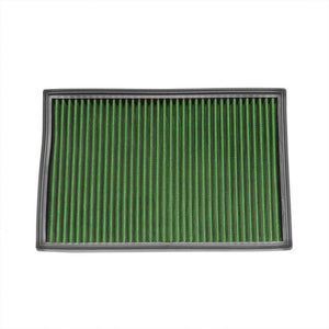 Green High Flow Cotton Washable Drop-In Panel Air Filter For 10-15 AMG SLS-Performance-BuildFastCar