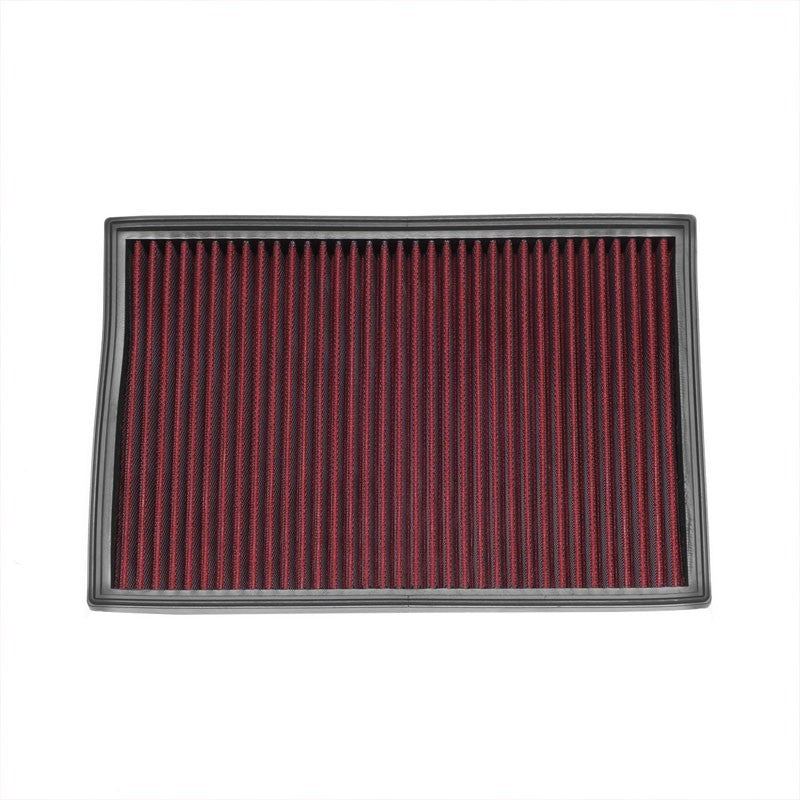 Red High Flow Cotton Direct OE Style Drop-In Panel Air Filter For 10-15 AMG SLS-Performance-BuildFastCar