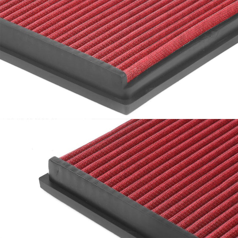 Red High Flow Cotton Direct OE Style Drop-In Panel Air Filter For 10-15 AMG SLS-Performance-BuildFastCar