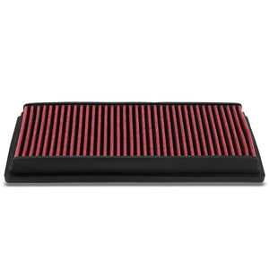 Red High Flow Replacement OE Drop-In Panel Air Filter For 08-15 Benz C63 AMG-Performance-BuildFastCar