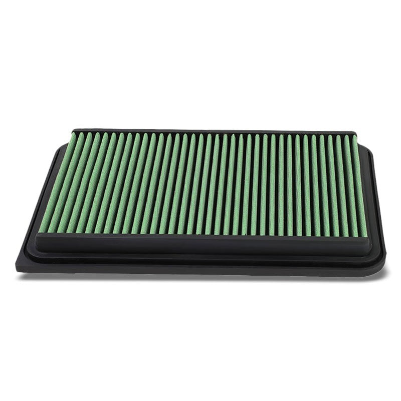 Green High Flow Washable OE Drop-In Panel Air Filter For 07-17 Camry 2.4L 2.5L-Performance-BuildFastCar