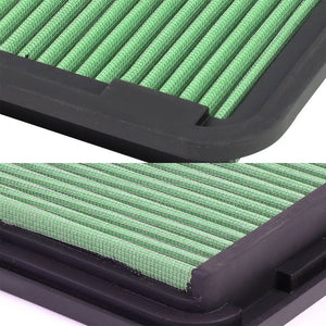 Green High Flow Washable OE Drop-In Panel Air Filter For 07-17 Camry 2.4L 2.5L-Performance-BuildFastCar