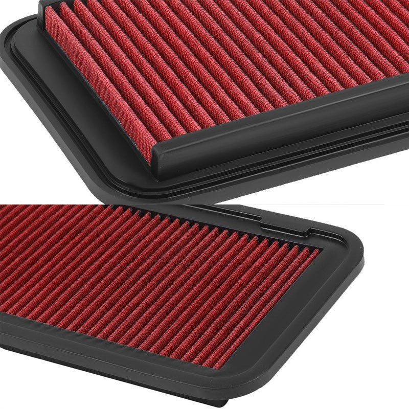 Red High Flow Cotton Replacement Air Box Drop-In Panel Air Filter For 13-17 FRS-Performance-BuildFastCar
