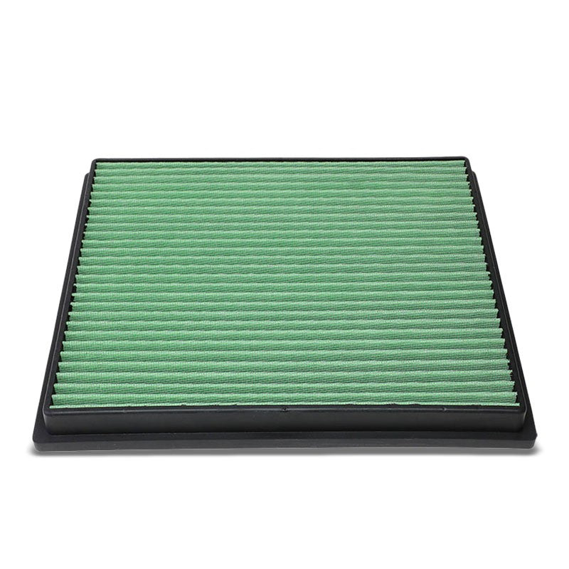 Green High Flow Washable OE Drop-In Panel Air Filter For 99-04 Grand Cherokee-Performance-BuildFastCar