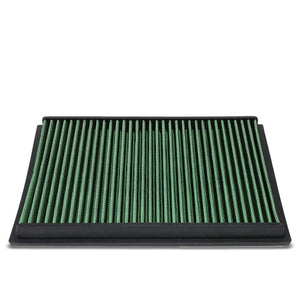 Green High Flow Washable Drop-In Panel Air Filter For 02-08 VW Polo 1.4L L4-Performance-BuildFastCar