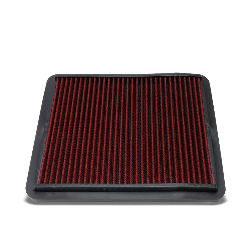 Red Cotton Washable OE Drop-In Panel Air Filter For 07-11 Holden Epica 2.4L L4-Performance-BuildFastCar