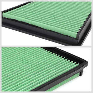 Green High Flow Performance Drop-In Panel Air Filter For 06-15 Ford S-MAX L4-Performance-BuildFastCar